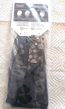 Lincoln Outfitters Performance Headwear Paw Print Steel Gray Bandana Face Neck