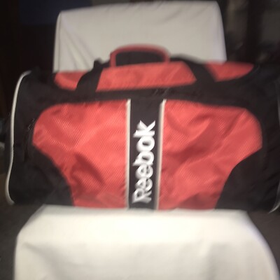 REEBOK Lg Travel Bag, Carryall, Duffel Bag, Sports Bag, Gym Bag Nice Clean￼￼ Vtg