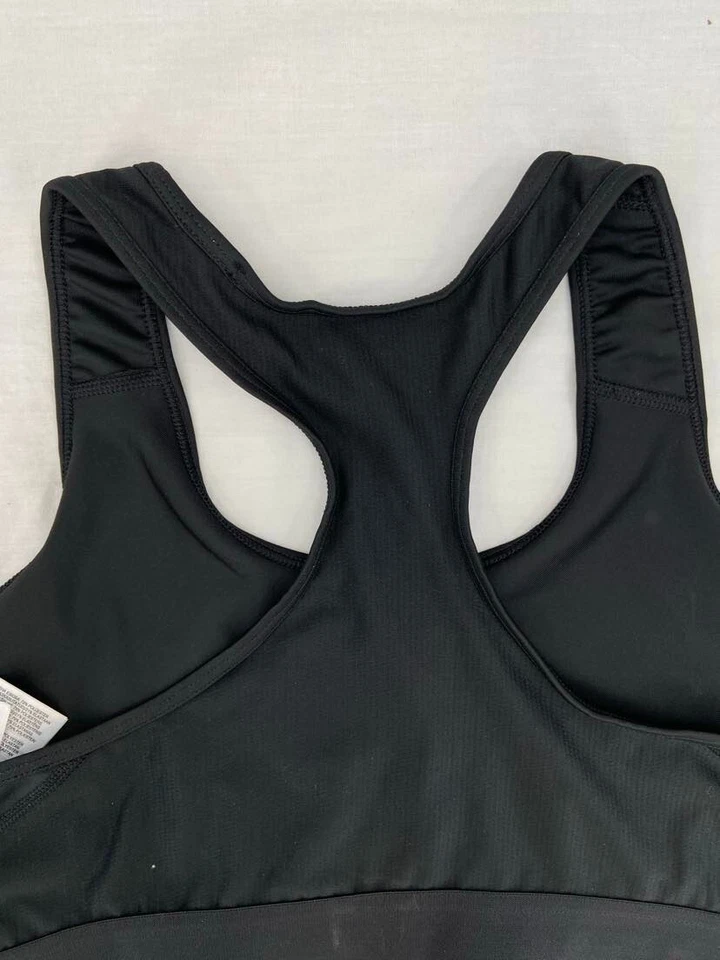 NEW Adidas Black Aeroready Alphaskin Racerback Sports Bra Elastic Band Womens XL - Image 3 of 4
