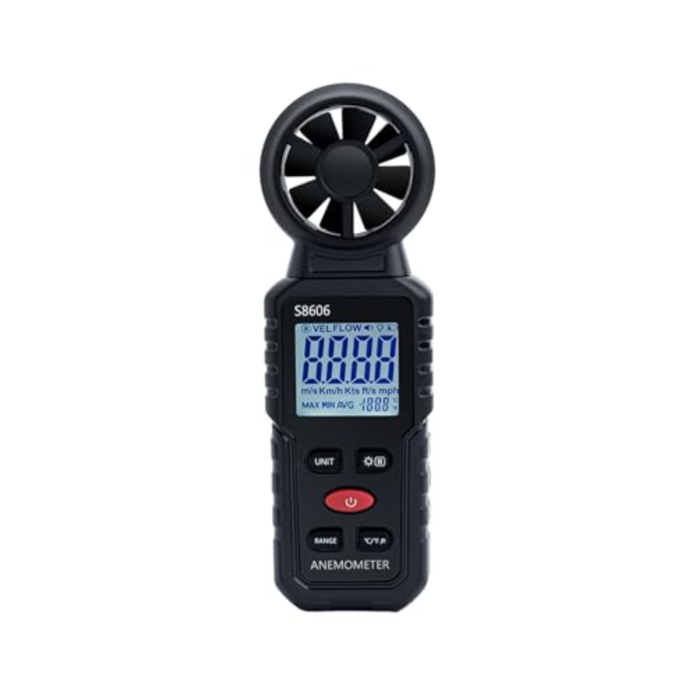 Mcbazel 3 in 1 Anemometro Digitale con Display LCD, Misuratore di VelocitÃ  del