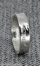 1950-1959 90 Silver Proof US Quarter Coin Ring Wedding Band Birthday Gift
