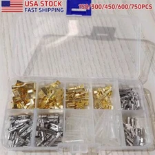 150-750pcs Male Female 2.8mm 4.8mm 6.3mm Spade Terminal 4mm Bullet Connector Kit