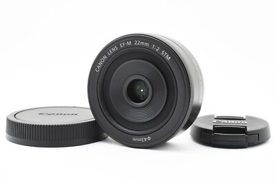 [Near Mint] Canon EF-M 22mm f/2 STM AF Lens for EOS EF-M Mount Black  #101S