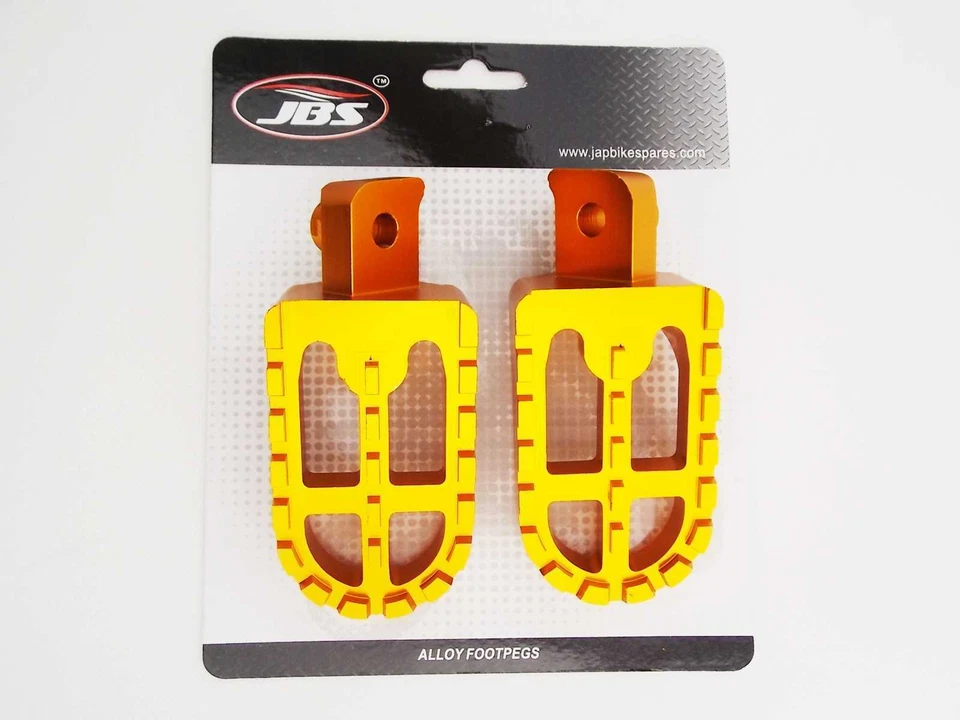 YAMAHA JT2MX 1972 JBS GOLD CNC BILLET ALLOY FOOT PEG SET PAIR FOOTPEGS REST - Изображение 4 из 4