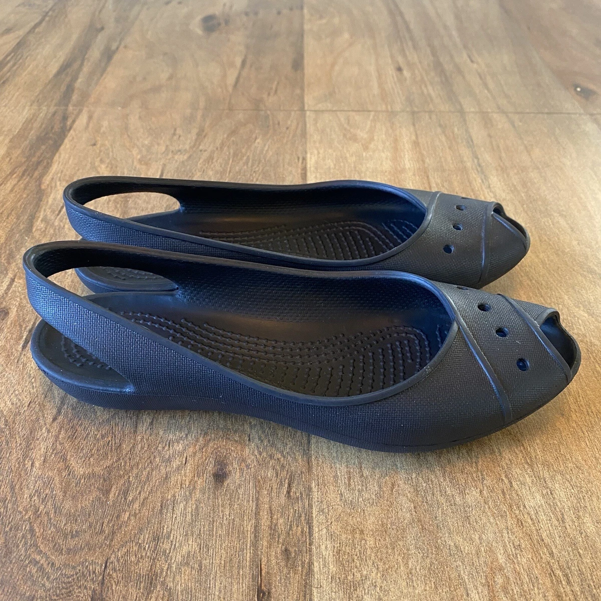 Crocs peep toe best sale slingback