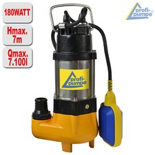 POMPA SOMMERSA ELETTRICA ACQUE SPORCHE, PER GIARDINO E CANTINA, CON GALLEGGIANTE