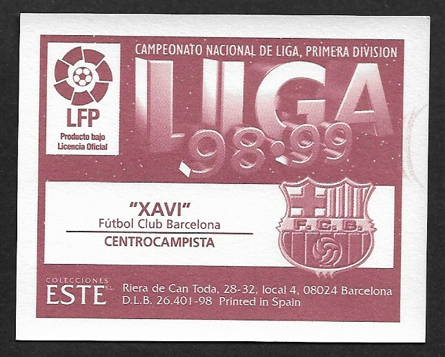 XAVI ROOKIE CARD LA LIGA 1998/1999 (F.C.B.) | eBay