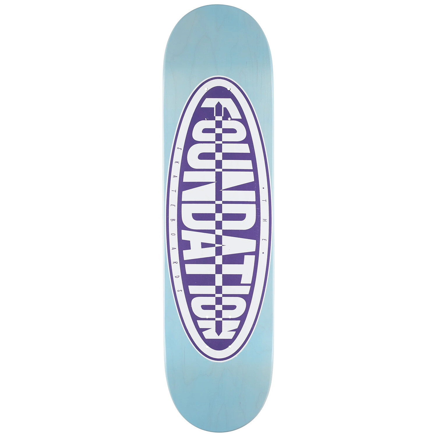 Foundation Skateboard Deck Oval Blue 8.0