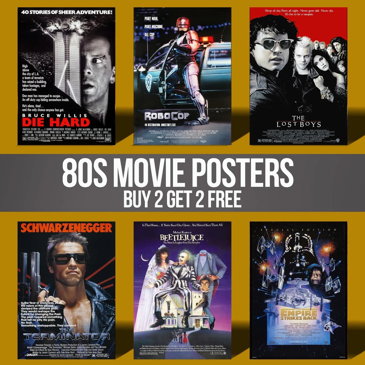 Poster Terminator 2 Collage - 61x91,5 Cm, Licenza Ufficiale AMBROSIANA, Stampa Da Parete