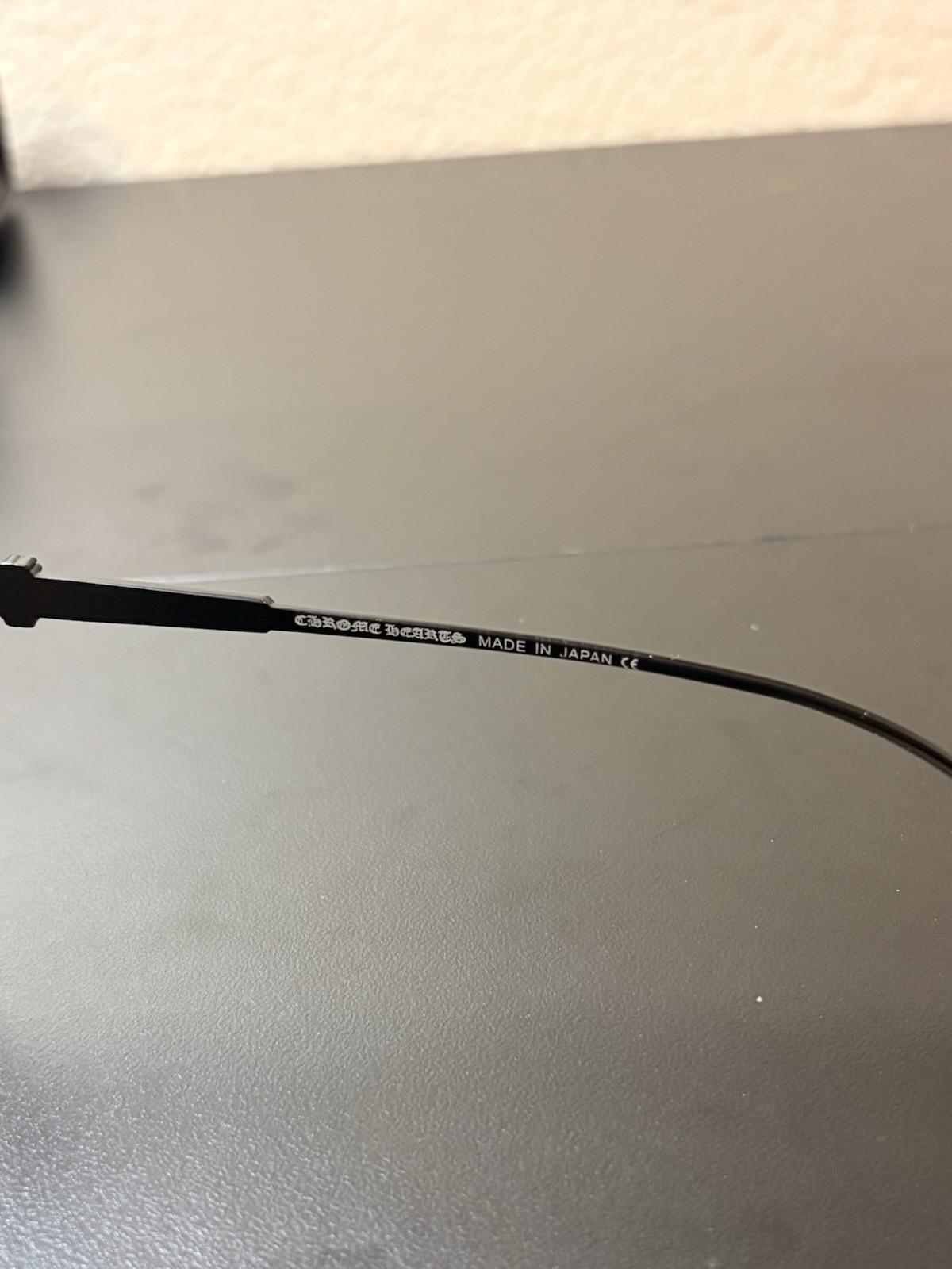 Chrome Hearts Full Rim Black Eyeglasses Metal Plastic Designer with Case & Box thumbnail 5