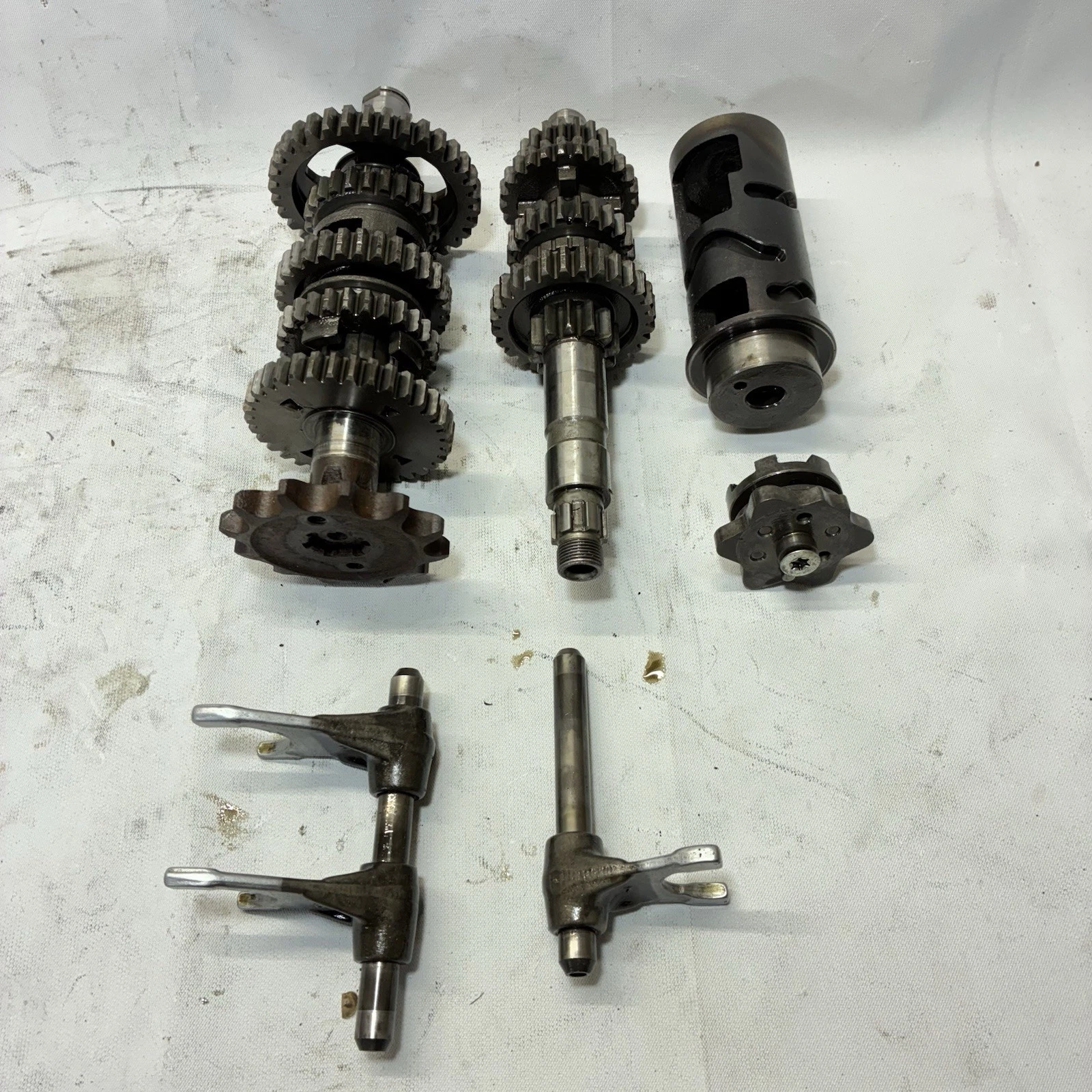 1986 87 YAMAHA BW 200 Transmission Gears Drum OEM Big Wheel BW200ES BW200 GOOD
