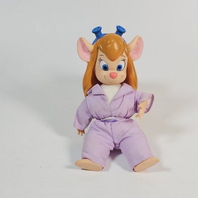 Vintage Disney Gadget Hackwrench Plush Action Figure Chip 'n Dale Rescue Rangers