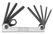 Image of Teng Tools Folding TX Key Set CR-MO 8 Pieces