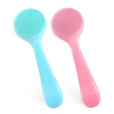 2Pack Silicone Face Brush Manual Face Scrub Brush Soft Facial Brushes Waterpr...