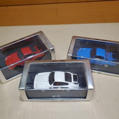 RUF CTR 3-Car Set Red Blue White, International Trade Exclusive