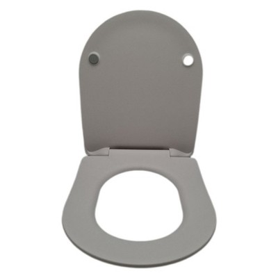 Amazon Basics D-förmig WC-Sitz in D-Form aus Urea-Material, matte Oberfläche, 36