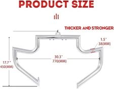 NEW ENGINE GUARD HIGHWAY CRASH BAR FITS HARLEY Heritage Softail 1.5" 00-17 USA