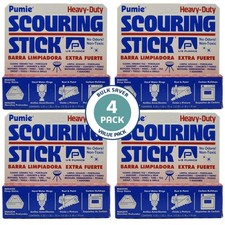 Pumie Scouring Sticks 4 Pack Powerful All Purpose Cleaning Tool for Tough Stains