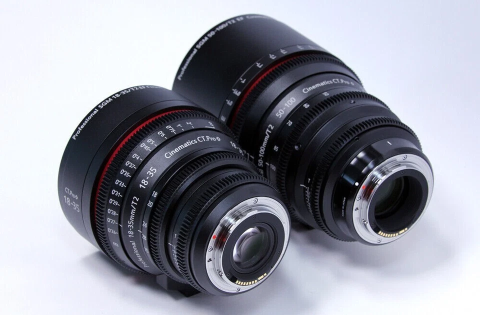 cine lens sigma 18-35mm T2 and sigma 50-100mm T2 set Canon EF mount parfocal - Image 4 of 4