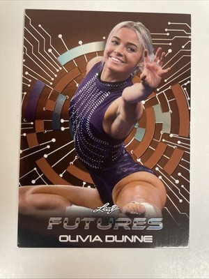 Olivia Dunne 2024 Leaf Futures Multi Sport Bronze Foil Gymnastics