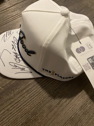 Buena gorra de golf bien firmada de 6 miembros The Players Championship YouTube PGA - Imagen 4 de 5