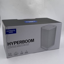 Ultimate Ears HYPERBOOM Portable Bluetooth Speaker IPX4 150 Ft Range White