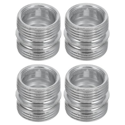 Double Head Wire Rack Shelving Connector Nut 4 PCS 0.87 Inch Threaded Hardware