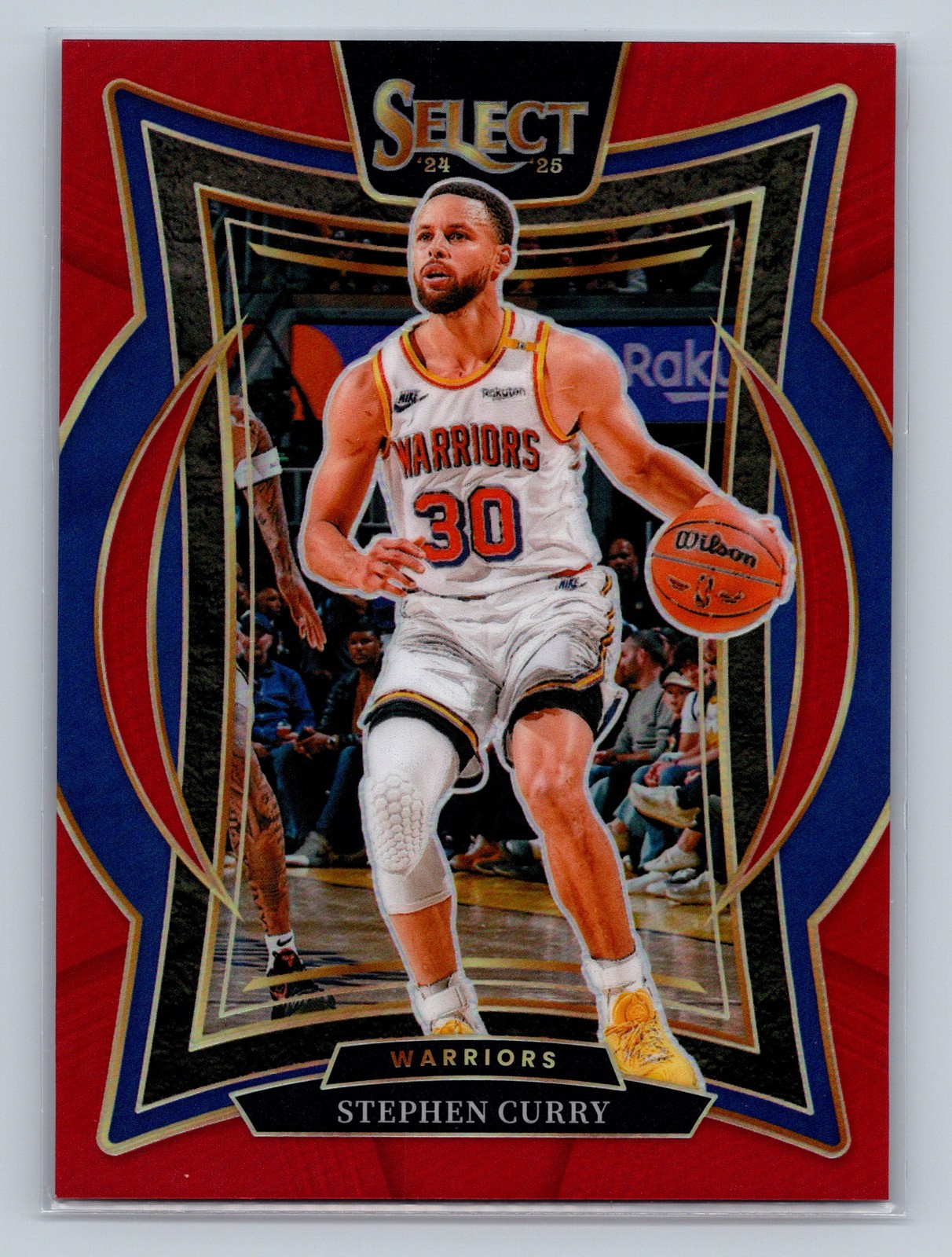 2024-25 Panini Select #7 Stephen Curry Red Prizm #/199