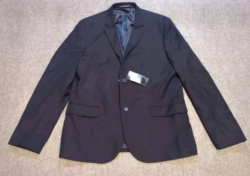 H&M Blazer Mens 46 Blue Slim Fit Sport Coat 2 Button New Regular Jacket Business
