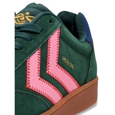 Hummel Pace Jr – Scarpe Da Ginnastica Bambino – Verde/Evergreen – 32 EU – Con Velcro E Lacci Elastici
