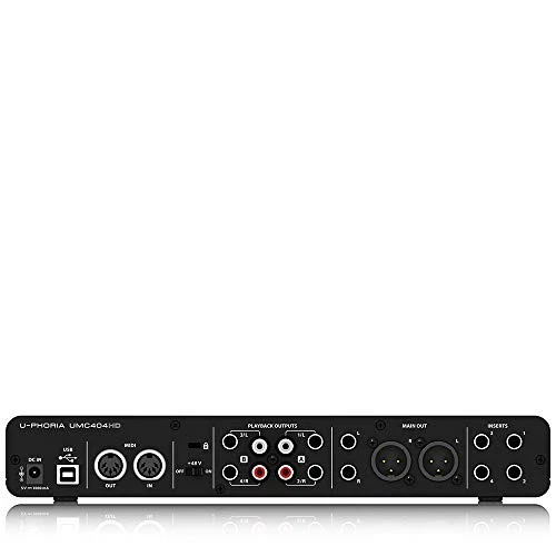 UMC404HD Audiophile 4x4, 24-Bit 192 kHz USB Audio/MIDI Interface with - Image 2 of 4