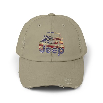 Distressed Patriotic Cap, Vintage Style Hat, Outdoor Adventure Accessory, Gift 