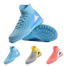 Boys Kids Soccer Cleats High-Top Ankle Support Multi-Studs Turf Football Shoes