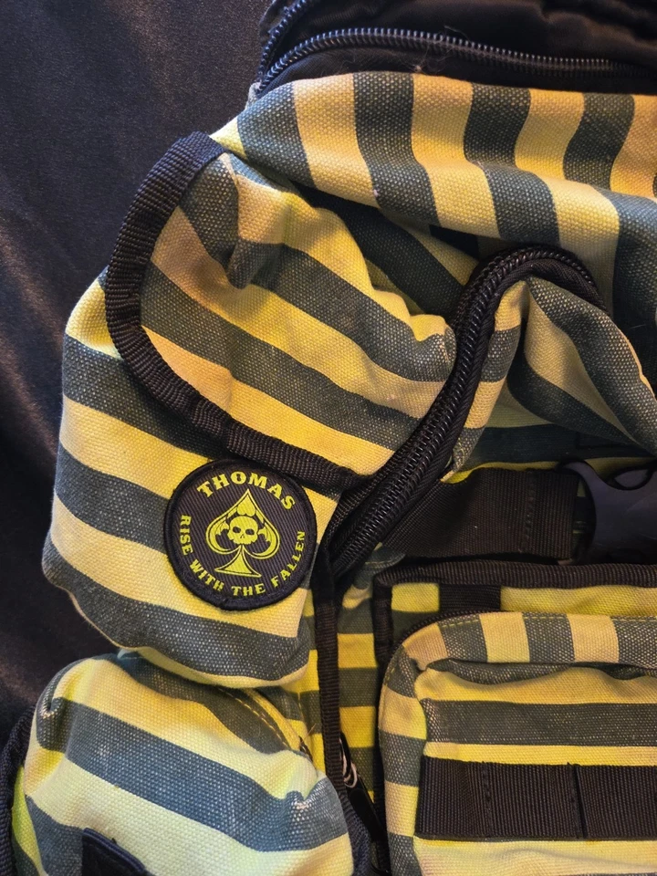 Fallen Shoes X Jamie Thomas Backpack Green Stripes Foto 2 de 4