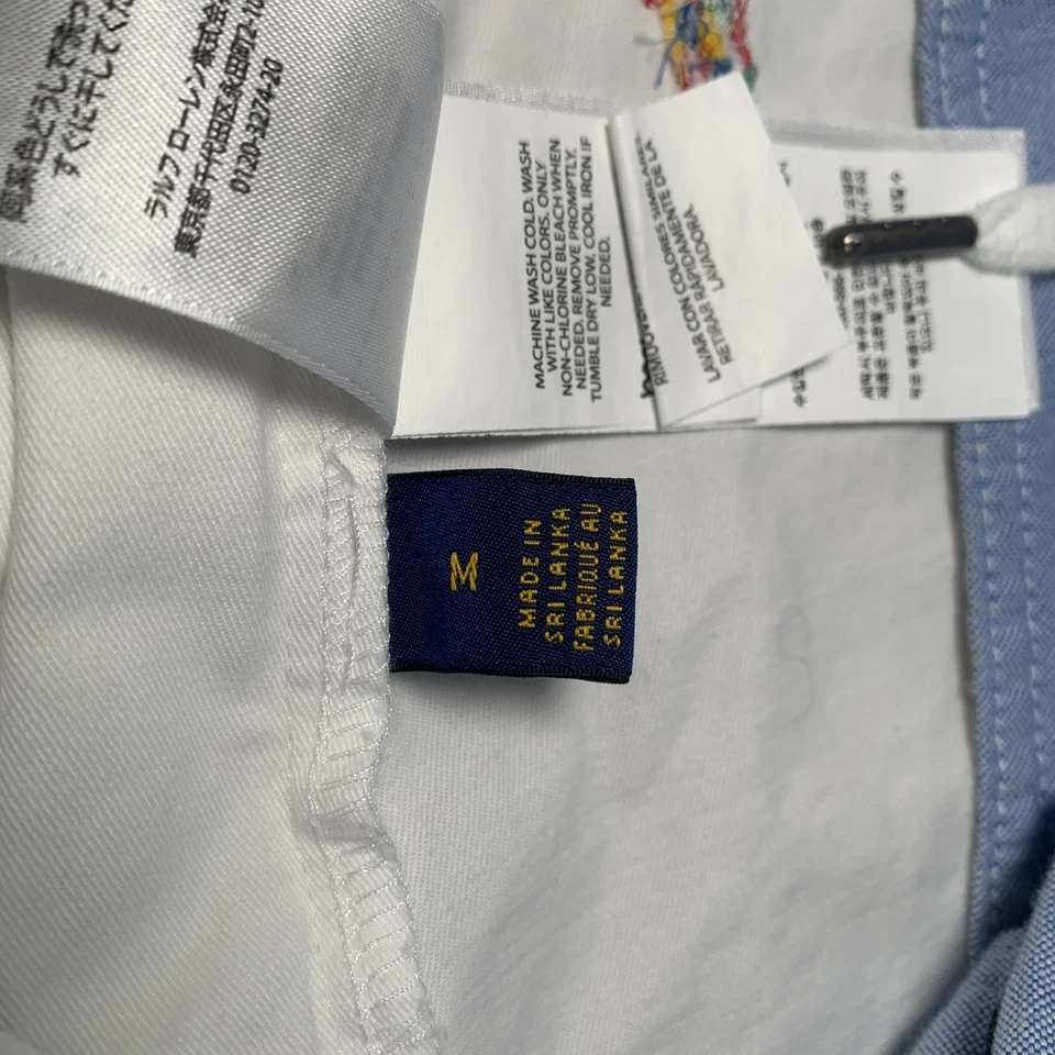 Mens Polo Ralph Lauren White All Over Embroidered Prepster 6" Shorts Sz. M - Image 4 of 4