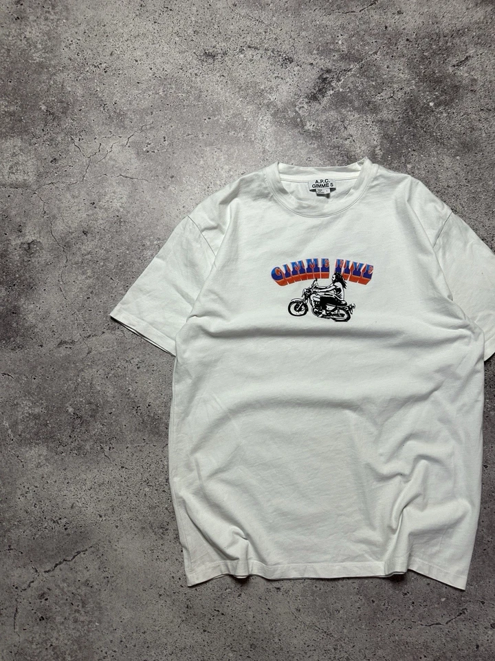 APC Gimme Five Rider T shirt White Size L - Image 2 of 4