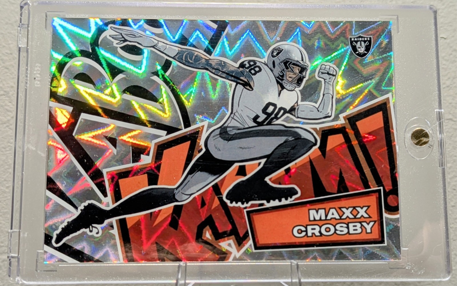 2025 Absolute KABOOM HORIZONTAL #2 Maxx Crosby CASE HIT SSP DE Las Vegas Raiders