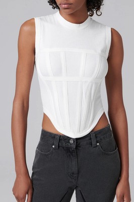 Dion Lee Corset Tank White - S
