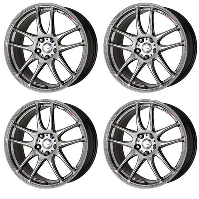 WORK EMOTION CR KIWAMI Wheels 17x7.0J+47 5x100 GlimSilver(GTS) [Set of 4]