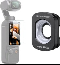 K F CONCEPT Wide-Angle Lens fr DJI Osmo Pocket 4/3 Magnetic Attach Optical Glass