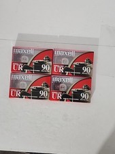 Maxell UR 90 Minutes Normal Bias Blank Audio Cassette Tapes New Sealed Lot Of 4