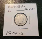 1914 S BARBER DIME GOOD CONDITION