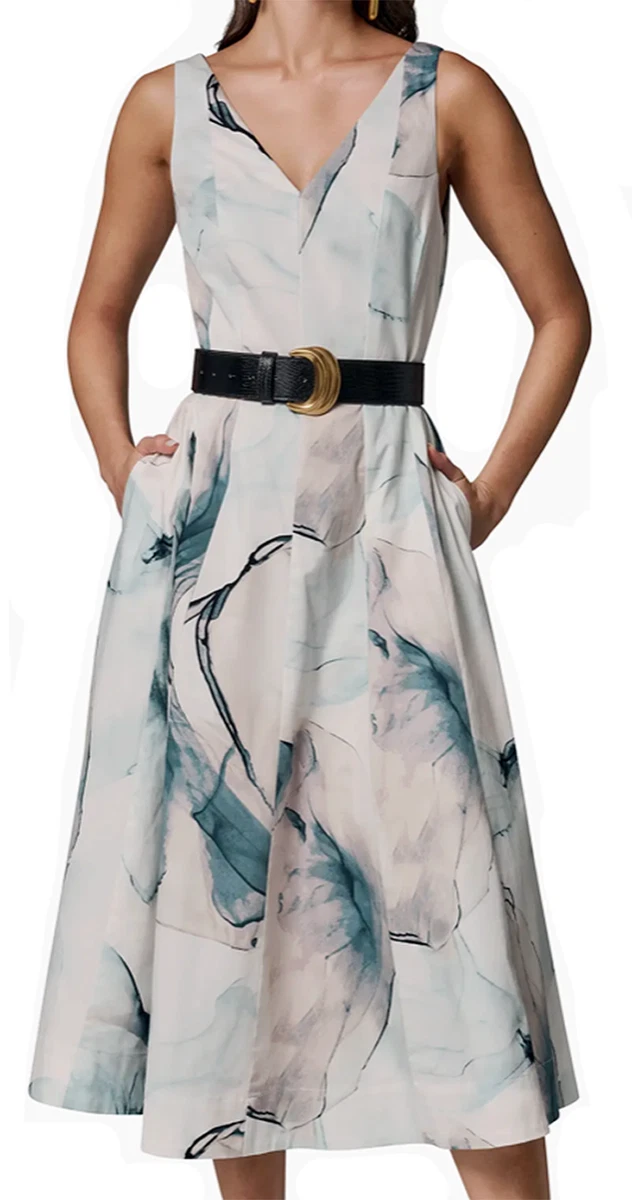cowl-neck a-line mini dress in baby pink Satin Floral Asymmetric Midi Dress | Asymmetrical main image 1