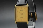 [Near MINT] SEIKO Dolce 7740-5000 25mm Gold Dial Tank Quartz Men's Vintage Watch