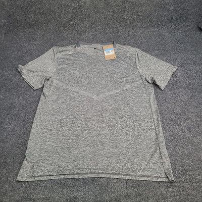 Nike Shirt Mens Medium Gray Grey Heathered Rise 365 Dri Fit Running Top Tee 13