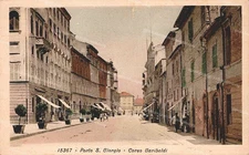 dt161 cartolina porto s. giorgio,corso garibaldi, provincia di ascoli piceno