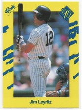 Jim Leyritz 1990 Classic Yellow #T60 Rookie Card New York Yankees #2. rookie card picture