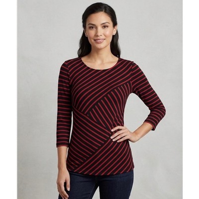 Wasabi And Mint Anthropologie Size Small Black 3/4 Sleeve Blouse Top