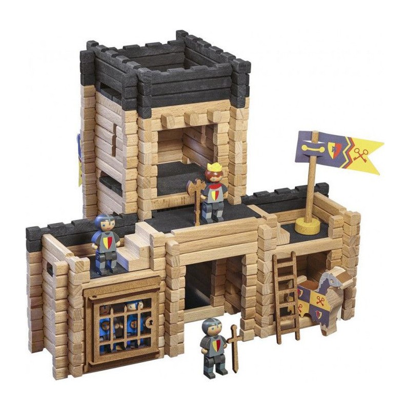 Château fort Jeujura 8028 le cadeau d'anniversaire en bois avec 270 pièces