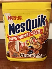 Vintage Nestle's Nesquik Chocolate Mix Empty Container Best By May 2002
